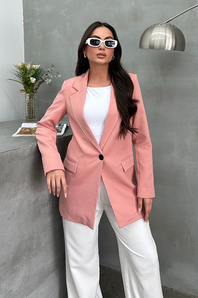 msm fashion Women's Blazer Jacket Comfortable Fit Lined Single Button Jacket