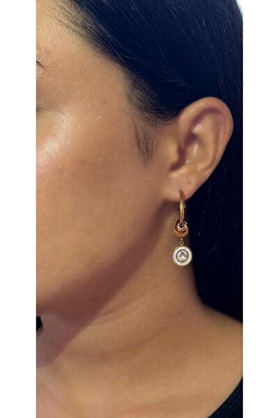 My Life Accessory حلقة حلق من الفولاذ موديل حجر لا يسبب التشويه