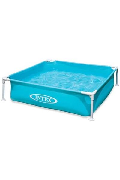Intex Mini Square Frame Pool for Kids, Size 30x120x120 cm, for Ages 3 and Up
