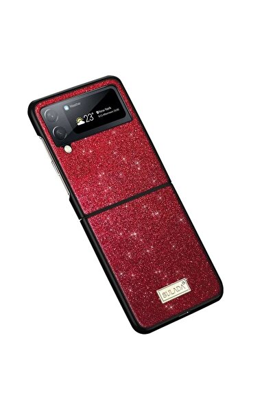 REDz Accessories Carcasă cu sclipici, Glitter Guard pentru Samsung Galaxy Z F...
