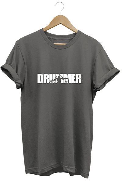 remonz Μπλουζάκι Drummer Drummer με στάμπα 100% βαμβακερό κανονική εφαρμογή με λαιμόκοψη