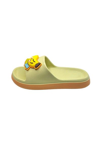 TECOS Women's Beach Slippers, ®, Size 38-39, Ultra Light, 3d Banana, Green, 24.5 Centimeters