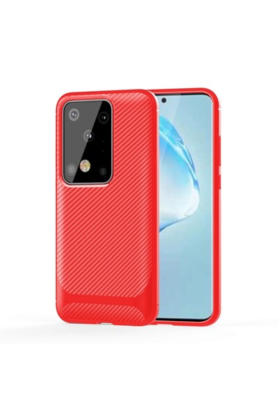 REDz Accessories Carcasă compatibilă cu Samsung S20 Ultra / S20 Ultra 5G, roș...