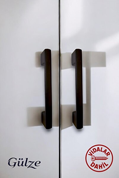 GÜLZE HOME 160-192mm SİYAH KÖPRÜ MODEL MOBİLYA KULPLARI-MUTFAK, ÇEKMECE, DOLAP KULPLARI (SERT PLASTİK)