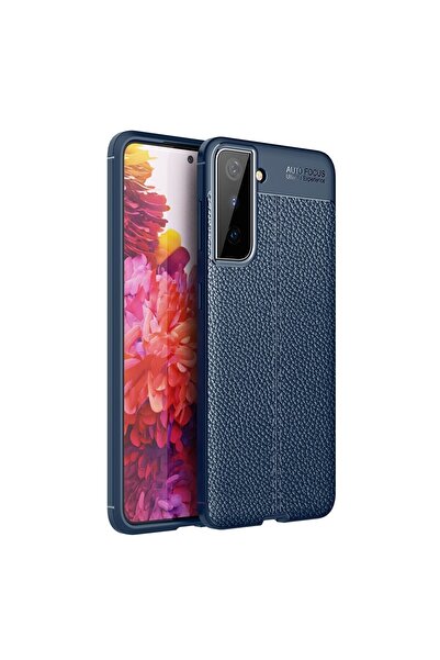 REDz Accessories Carcasă compatibilă cu Samsung S21, model Texture, albastră, fabricată din TPU, rezistentă la șocuri și zgârieturi