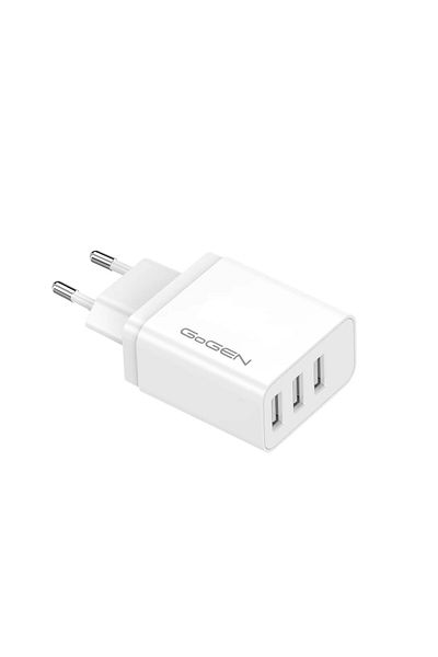 Gogen Incarcator De Retea Ach 301w, 3 X Usb, 5v/3.1 A, 15.5 W, Alb