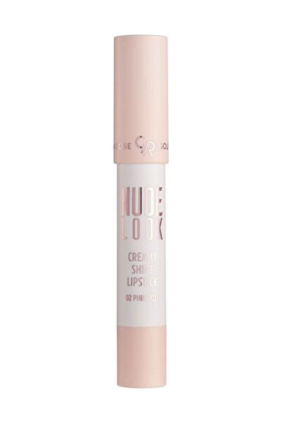 Golden Rose Nude Look Creamy Shine Lipstick - 02 Pink Rose - Kremsi Parlak Kalem Ruj