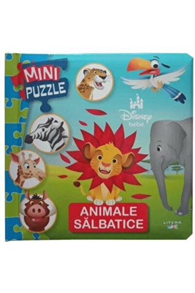 Editura Litera Mini puzzle. Animale salbatice