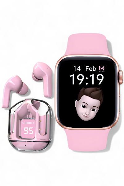 MATEO Akıllı saat Bluetooh Arama Bildirim ve Dokunmatik Bluetooth Kulaklık Ultra Pods max