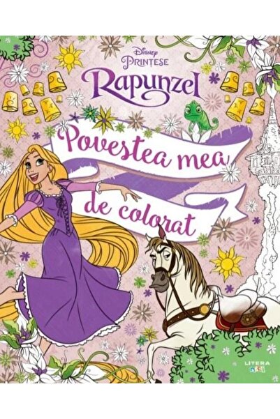 Editura Litera Disney. Printese. Rapunzel. Povestea mea de colorat, Disney