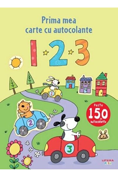 Editura Litera 1 2 3. Prima mea carte cu autocolante