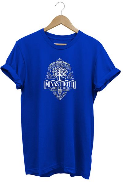 remonz Μπλουζάκι Lord of the Rings MinasTirith Ale με στάμπα 100% βαμβάκι με κανονική εφαρμογή με λαιμόκοψη