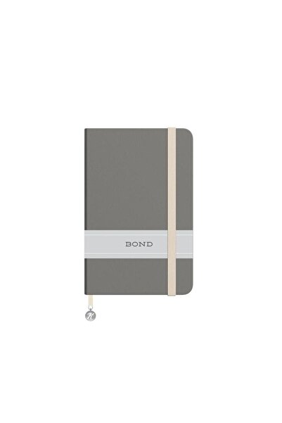 KESKİN COLOR Sharp 13*21 96 Yp. Striped Hardcover Bond Notebook - Gray