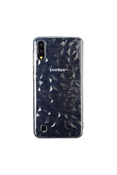 REDz Accessories Carcasă compatibilă cu Samsung A10 Diamond Be Happy, transpa...