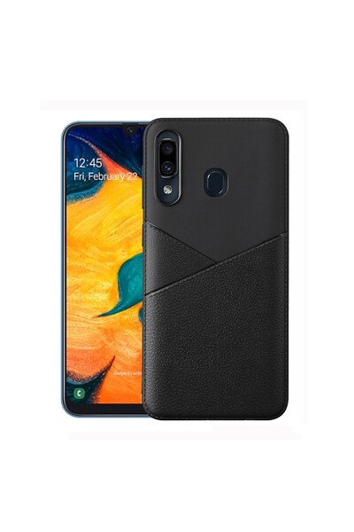REDz Accessories Λεπτή θήκη TPU, συμβατή με Samsung A40, μαύρη, σχεδιασμός απ...
