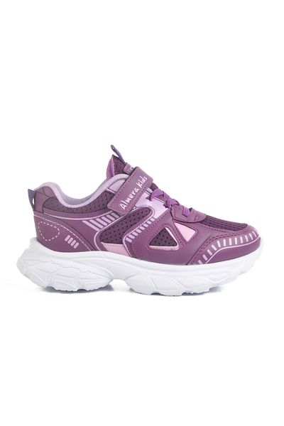AYAKMOD Purple Velcro Mesh Girls' Sports Shoes 1500 F