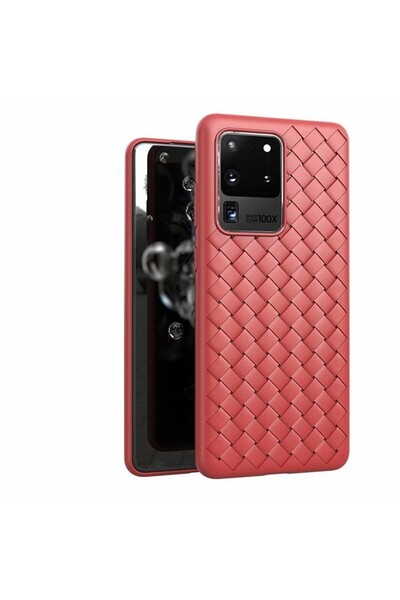 REDz Accessories Carcasă compatibilă cu Samsung S20 Ultra / S20 Ultra 5G, roș...