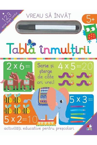 Editura Litera Vreau sa invat. Tabla inmultirii