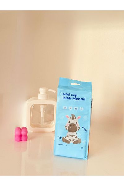 VANCL Cute 8-Pack Mini Wet Wipes |   Pocket and Bag Size |   Suitable for School for Children | Essu91