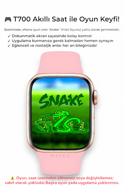 MATEO Akıllı saat Bluetooh Arama Bildirim ve Dokunmatik Bluetooth Kulaklık Ultra Pods max