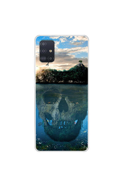 REDz Accessories Carcasă compatibilă cu Samsung A71 model Cursed Island, sili...