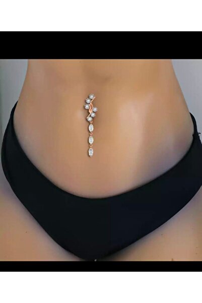 Arescollection 316 L Cerrahi Çelik Üstten Takmalı Ters Bar Göbek Piercingi