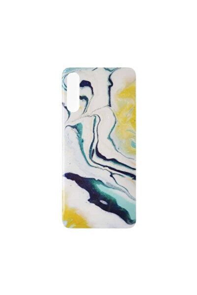 REDz Accessories Carcasă compatibilă cu Samsung A70 model Marble Jade, rezist...