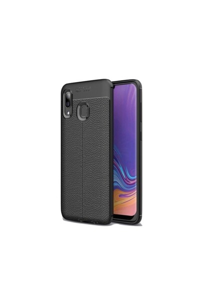 REDz Accessories Husă compatibilă cu Samsung A30, neagră, material TPU, textu...