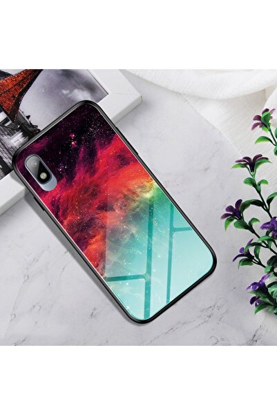 REDz Accessories Γυάλινη πίσω θήκη, συμβατή με Samsung A10e, μαρμάρινο στυλ, ...