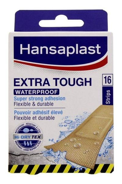 Hansaplast 16 شريطًا مقاومًا للماء شديد الصلابة