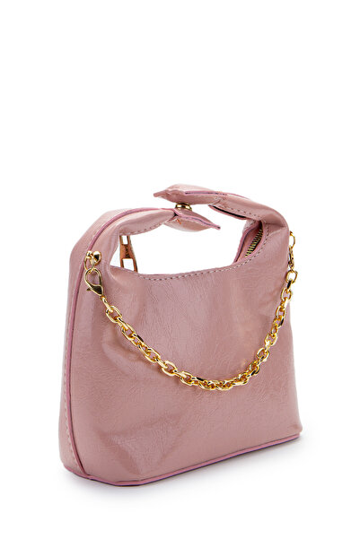 minebag Chain Strap Patent Leather Faux Leather Women's Crossbody Bag Ivy Powder