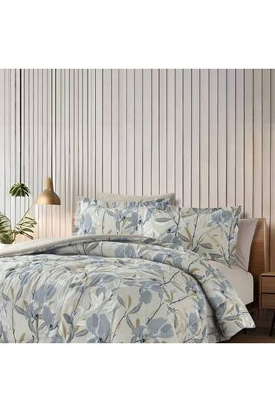 Canon 3-Piece Cotton Checked Single Bedspread - Cannon Hana 200 Stitch Count with Stitched Filling