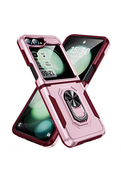 REDz Accessories Carcasă Ultra Armor, inel magnetic, pentru Samsung Galaxy Z ...