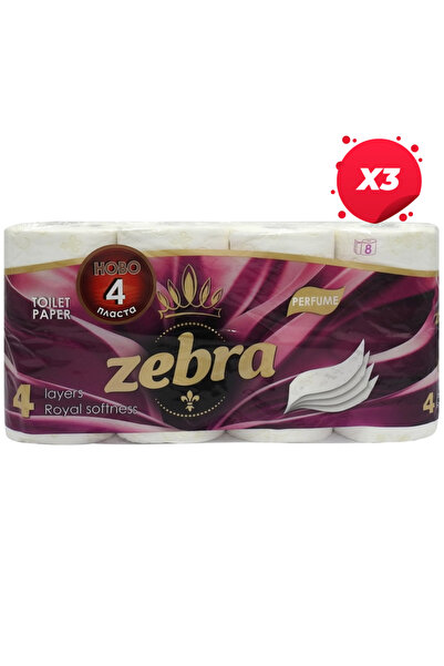 Zebra X3-ZEBRA HARTIE IGIENICA 8ROLE 4STR PARFUM