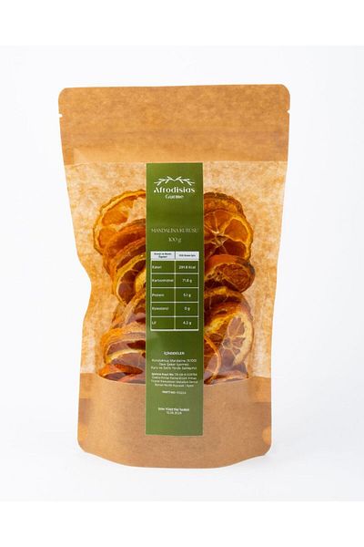 Afrodisias Gurme Dried Tangerine 100Gr - Natural Dried - Vegan