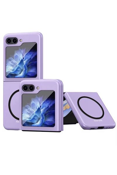 REDz Accessories Matte Magsafe Case for Samsung Galaxy Z Flip 6, Full cover, Shockproof and Ultra-thin, Lilac