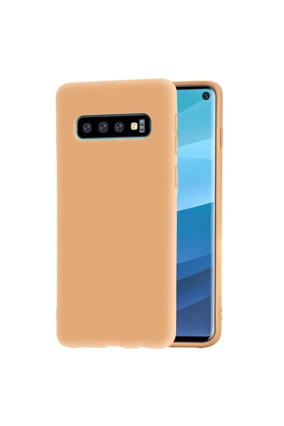 REDz Accessories Carcasă compatibilă cu Samsung S10, material TPU moale, galb...