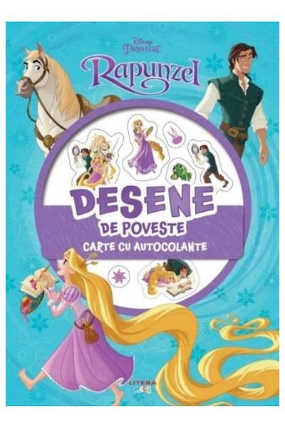 Editura Litera Disney. Printese. Rapunzel. Desene de poveste. Carte cu autocolante, Disney