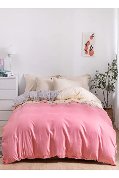 RISHAHOME 6-Piece Double Duvet Set – Microfibre, FlanEUr | Duvet Cover, Flat Sheet & 4 Pillowcases