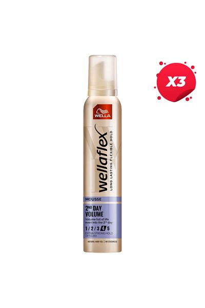 Wella X3-WELLAFLEX SPUMA PAR 200ML VOLUM 2 ZILE FIXARE EXTRA PUTERNICĂ