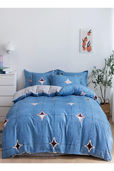 RISHAHOME طقم لحاف مزدوج من 6 قطع - ألياف دقيقة، بيلامور | غطاء لحاف، شرشف مس...