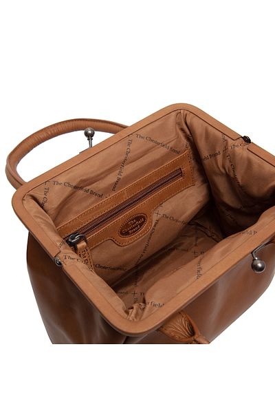 The Chesterfield Brand Women's bag, The Chesterfield Brand, made of genuine leather, hand and shoulder Chili