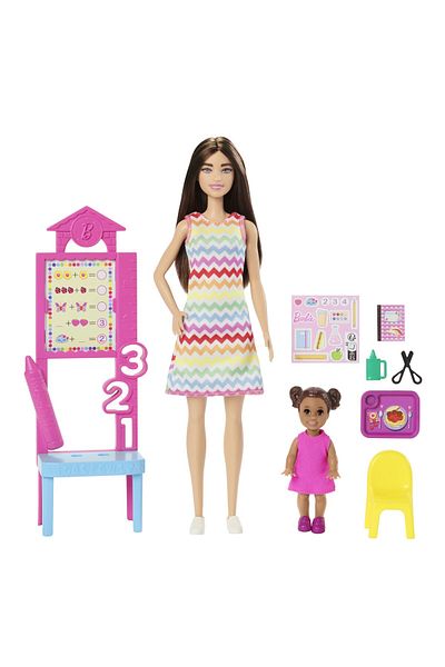Barbie set de joaca papusa barbie satena face cariera profesoara