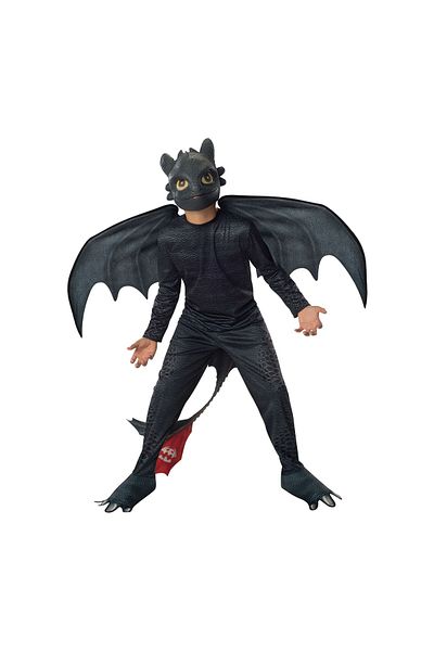 Dream Works by Aysegul Costum Dragon Toothless Night Fury Pentru Copii 3-4 Ani 98-104 Cm