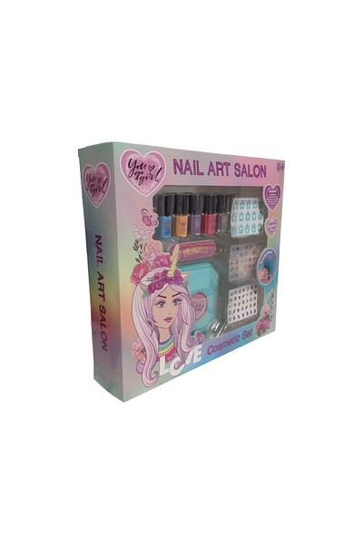 UNICORN Set manichiura pentru copii, Non-toxic, +5 ani, 28x26x7 cm, Unicorn Dreams