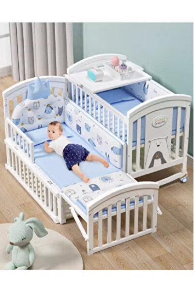 Fun Moment سرير أطفال متعدد الوظائف من 115 × 60 سم إلى 150 × 60 سم