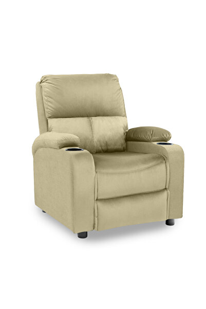 In House Velvet Classic Cinematic Recliner Chair with Cups Holder NZ70