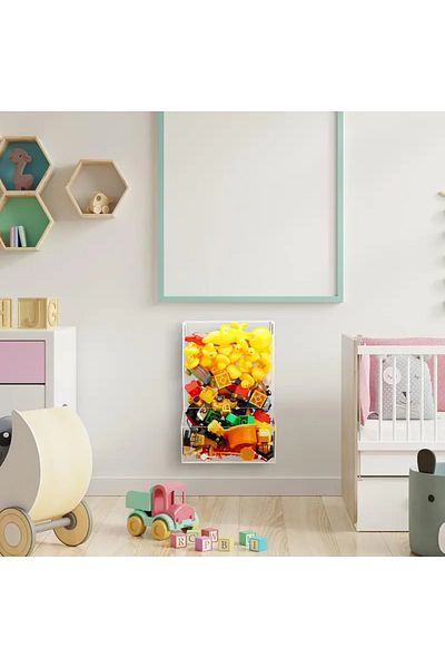 Pleksi Marketi Plexiglass Wall Organizer - Toy Box - Storage Box