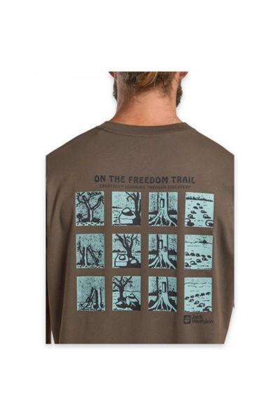 Jack Wolfskin A63857Tr-5179 Trailblazer t m Men's Sports T-Shirt Beige