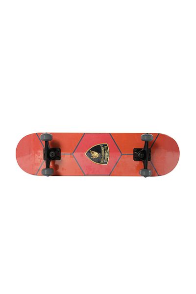 Lamborghini Double Kick Skateboard for Kids, 31-Inch x 8-Inch Size, Orange